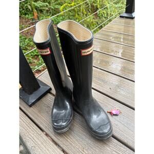 Hunter Original Boots Youth Rain/Mud Boots BLACK Size UK 3, US 4B/5G